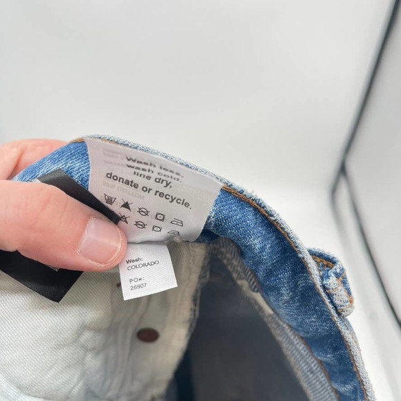 Reformation Cynthia High Rise Straight Jeans Womens 26 Colorado Button Fly New - Picture 12 of 14